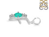 Green Onyx & White Topaz Alphabet F Pendant GRO-RDA-58.