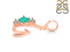 Green Onyx & White Topaz Alphabet G Pendant GRO-RDA-59.