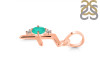 Green Onyx & White Topaz Alphabet F Pendant GRO-RDA-6.