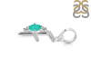 Green Onyx & White Topaz Alphabet F Pendant GRO-RDA-6.