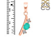 Green Onyx & White Topaz Alphabet I Pendant GRO-RDA-61.