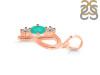Green Onyx & White Topaz Alphabet P Pendant GRO-RDA-68.