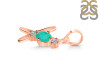 Green Onyx & White Topaz Alphabet X Pendant GRO-RDA-76.