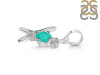 Green Onyx & White Topaz Alphabet X Pendant GRO-RDA-76.