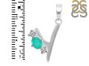 Green Onyx & White Topaz Alphabet Y Pendant GRO-RDA-77.