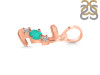 Green Onyx & White Topaz Alphabet Z Pendant GRO-RDA-78.