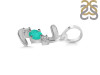 Green Onyx & White Topaz Alphabet Z Pendant GRO-RDA-78.