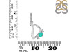 Green Onyx & White Topaz Alphabet D Pendant GRO-RDA-82.