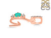 Green Onyx & White Topaz Alphabet G Pendant GRO-RDA-85.