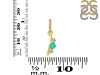 Green Onyx & White Topaz Alphabet I Pendant GRO-RDA-87.