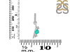 Green Onyx & White Topaz Alphabet I Pendant GRO-RDA-87.