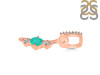 Green Onyx & White Topaz Alphabet I Pendant GRO-RDA-87.