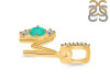 Green Onyx & White Topaz Alphabet M Pendant GRO-RDA-91.