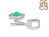 Green Onyx & White Topaz Alphabet M Pendant GRO-RDA-91.