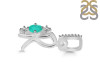 Green Onyx & White Topaz Alphabet R Pendant GRO-RDA-96.