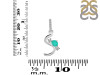 Green Onyx & White Topaz Alphabet S Pendant GRO-RDA-97.