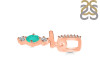 Green Onyx & White Topaz Alphabet T Pendant GRO-RDA-98.