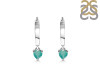 Green Onyx Heart Hoop Earring GRO-RDE-1231.