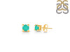 Green Onyx Stud Earring GRO-RDE-1293.