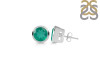 Green Onyx Stud Earring GRO-RDE-1426.