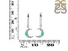 Green Onyx & White Topaz Hoop Earring GRO-RDE-1471.