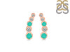 Green Onyx & White Topaz Stud Earring GRO-RDE-1472.