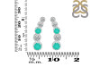 Green Onyx & White Topaz Stud Earring GRO-RDE-1472.