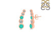 Green Onyx & White Topaz Stud Earring GRO-RDE-1472.