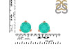 Green Onyx Stud Earring GRO-RDE-1564.