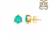 Green Onyx Stud Earring GRO-RDE-1564.