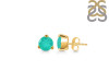 Green Onyx Stud Earring GRO-RDE-1566.