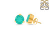 Green Onyx Stud Earring GRO-RDE-1570.