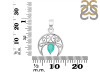 Green Onyx Crescent Moon Pendant GRO-RDEP-890.