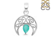 Green Onyx Crescent Moon Pendant GRO-RDEP-890.