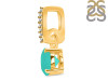 Green Onyx & White Topaz Pendant GRO-RDP-549-CZ-LOOP.
