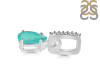 Green Onyx & White Topaz Pendant GRO-RDP-550-CZ-LOOP.