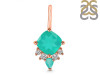 Green Onyx & White Topaz Pendant GRO-RDP-729.