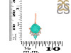Green Onyx & White Topaz Pendant GRO-RDP-729.