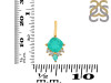 Green Onyx & White Topaz Pendant GRO-RDP-729.