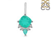 Green Onyx & White Topaz Pendant GRO-RDP-729.