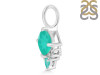 Green Onyx & White Topaz Pendant GRO-RDP-729.