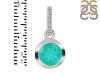 Green Onyx & White Topaz Pendant GRO-RDP-742-CZ-LOOP.
