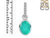 Green Onyx & White Topaz Pendant GRO-RDP-792-CZ-LOOP.