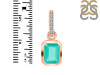 Green Onyx & White Topaz Pendant GRO-RDP-955-CZ-LOOP.
