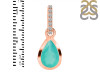 Green Onyx & White Topaz Pendant GRO-RDP-956-CZ-LOOP.
