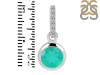 Green Onyx & White Topaz Pendant GRO-RDP-959-CZ-LOOP.