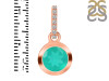 Green Onyx & White Topaz Pendant GRO-RDP-960-CZ-LOOP.