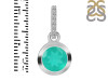 Green Onyx & White Topaz Pendant GRO-RDP-960-CZ-LOOP.