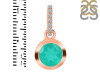 Green Onyx & White Topaz Pendant GRO-RDP-992-CZ-LOOP.