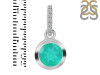 Green Onyx & White Topaz Pendant GRO-RDP-992-CZ-LOOP.